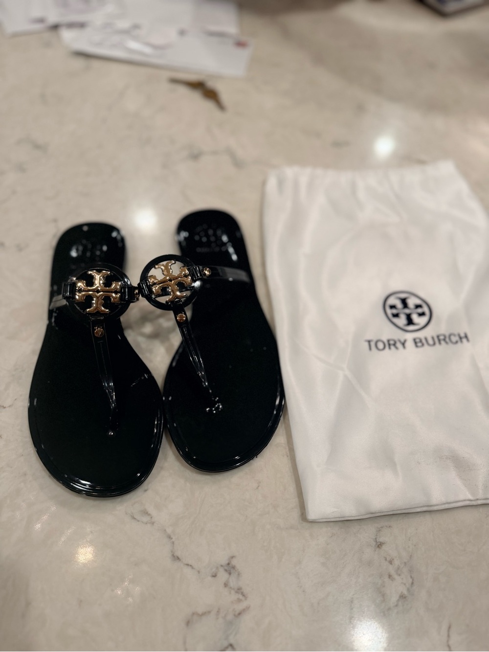 Tory Burch Sandals Jelly Black